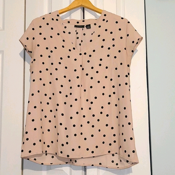 Halogen Tops - Halogen pink polka dot blouse Size L